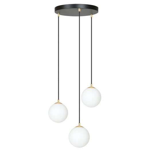 Loftlampe ROYAL 3 - Sort / Guld - Nordic Unique