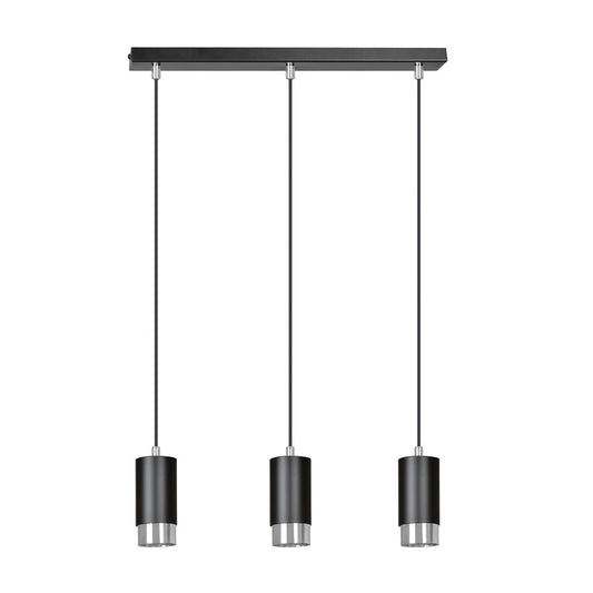 Loftlampe FUMIKO 3 - Sort / Krom - Nordic Unique