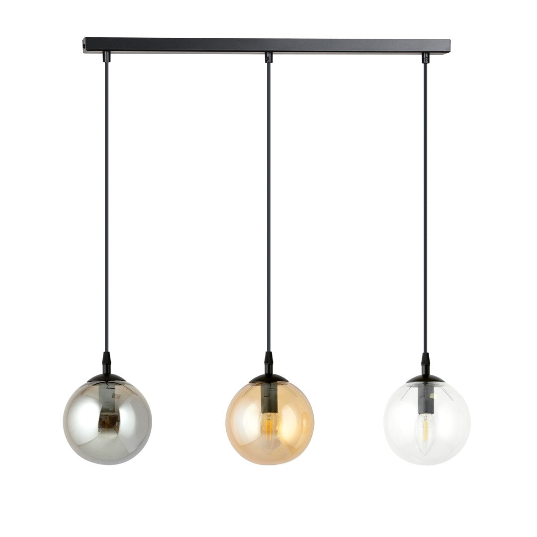 Loftlampe COSMO 3 - Sort / Grafit / Rav - Nordic Unique