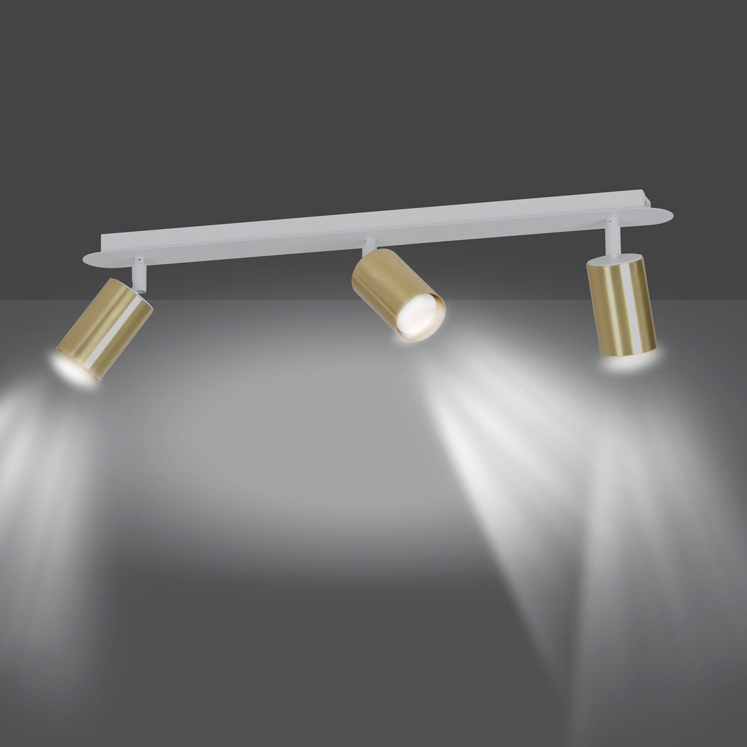 Loftlampe ZEN 3 - Hvid / Guld - Nordic Unique