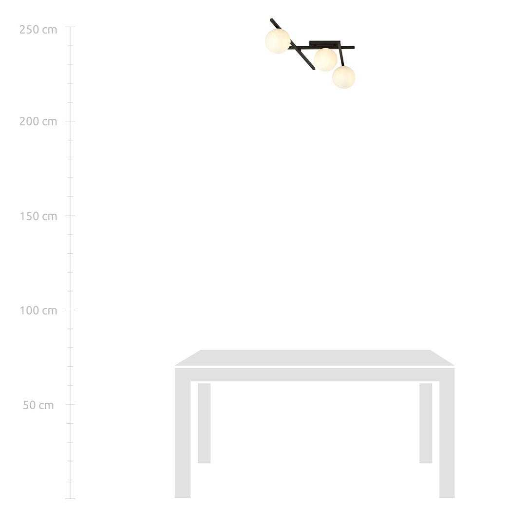 Loftlampe SMART 3 - Sort / Hvid - Nordic Unique