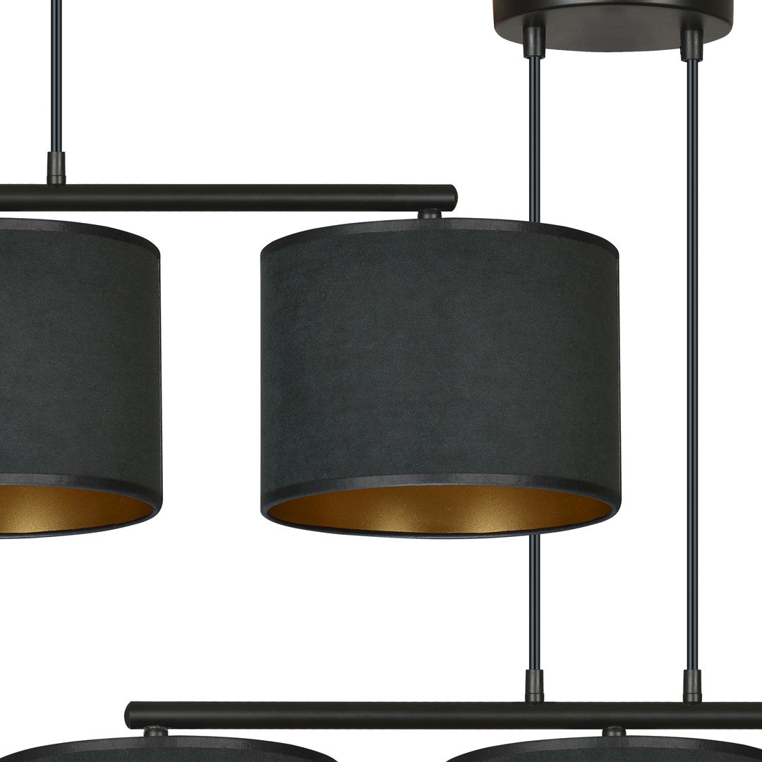 Loftlampe HILDE 3 - Sort / Guld - Nordic Unique