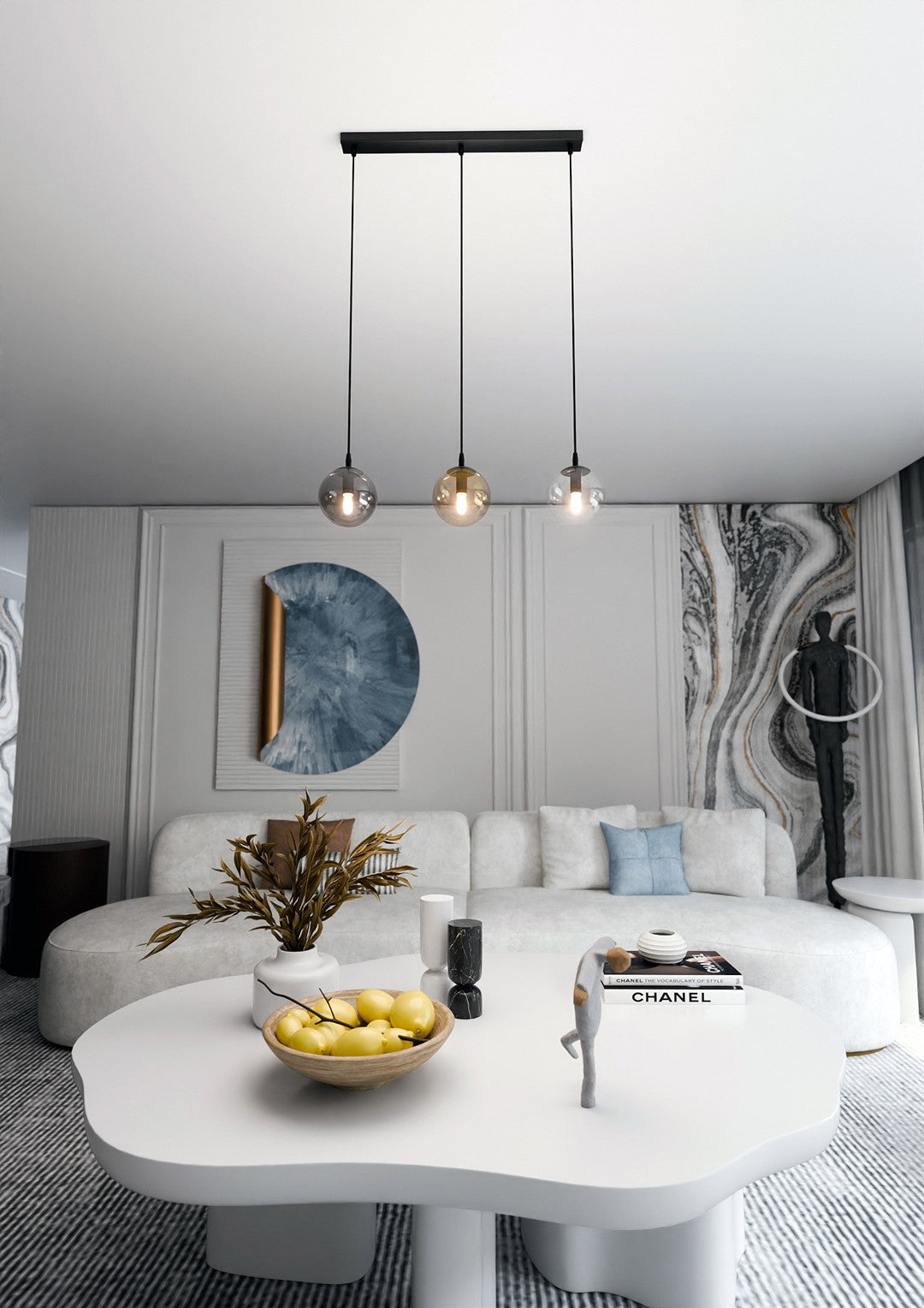 Loftlampe COSMO 3 - Sort / Grafit / Rav - Nordic Unique