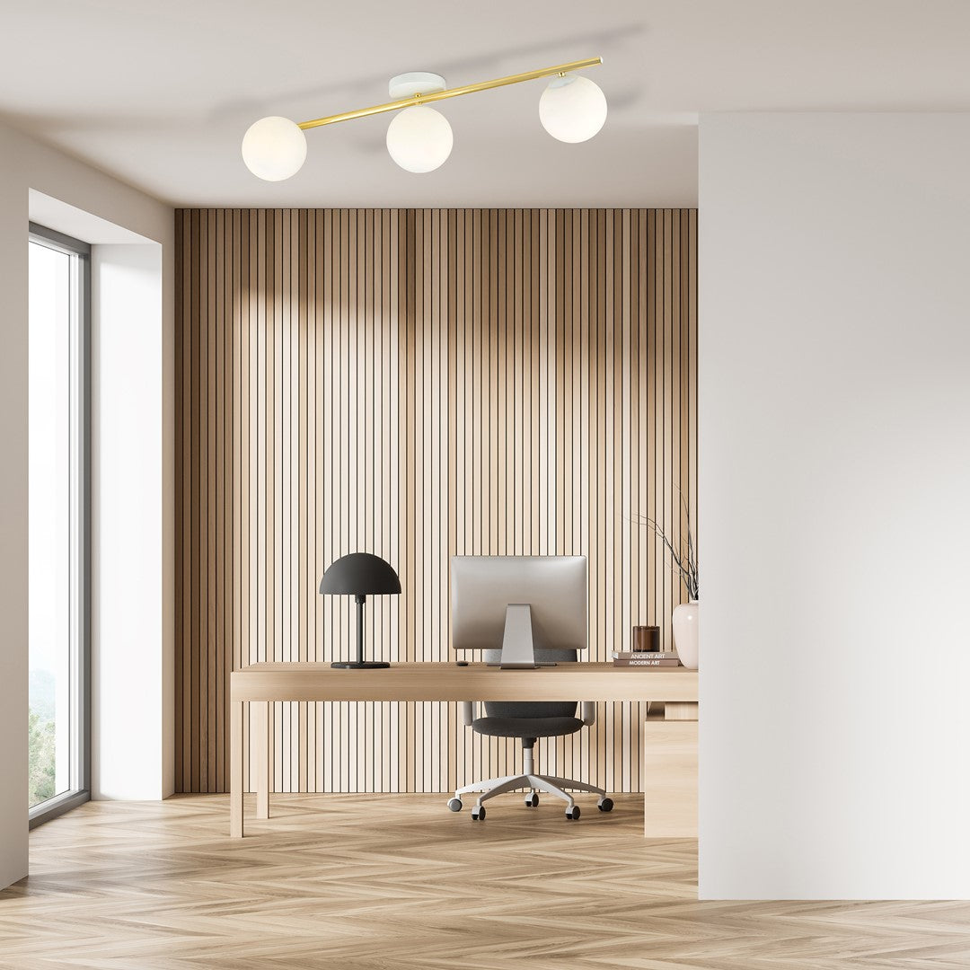 Loftlampe SPLENDI 3 - Hvid / Guld - Nordic Unique