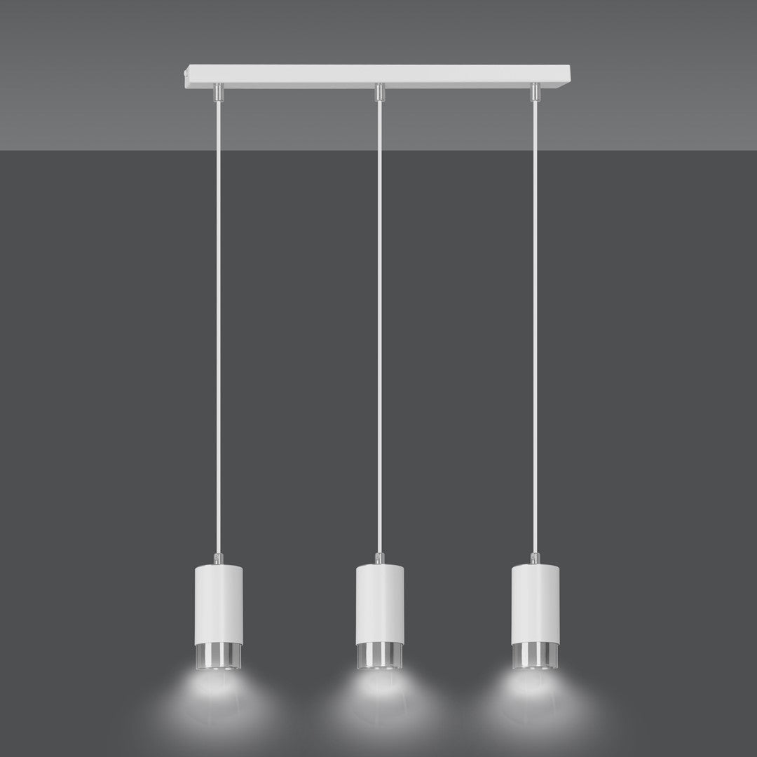 Loftlampe FUMIKO 3 - Hvid / Krom - Nordic Unique