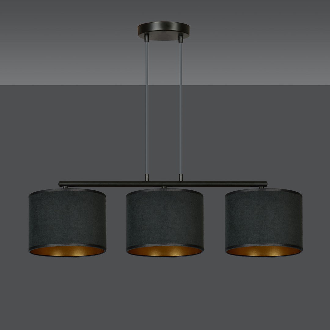 Loftlampe HILDE 3 - Sort / Guld - Nordic Unique
