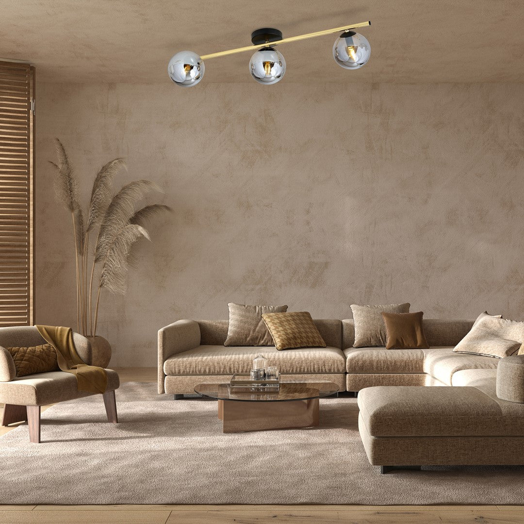 Loftlampe SPLENDI 3 - Sort / Grafit - Nordic Unique