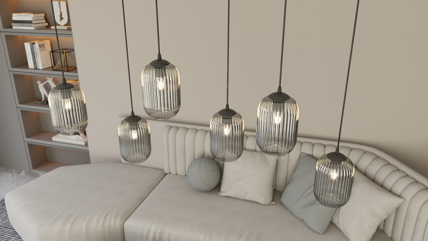 Loftlampe VERDI 3 - Sort / Grafit - Nordic Unique