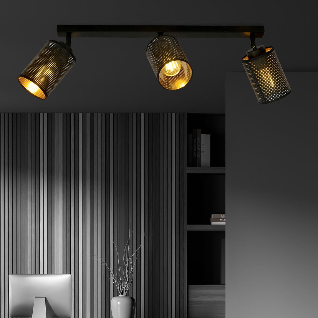 Loftlampe BRONX 3 - Sort - Nordic Unique