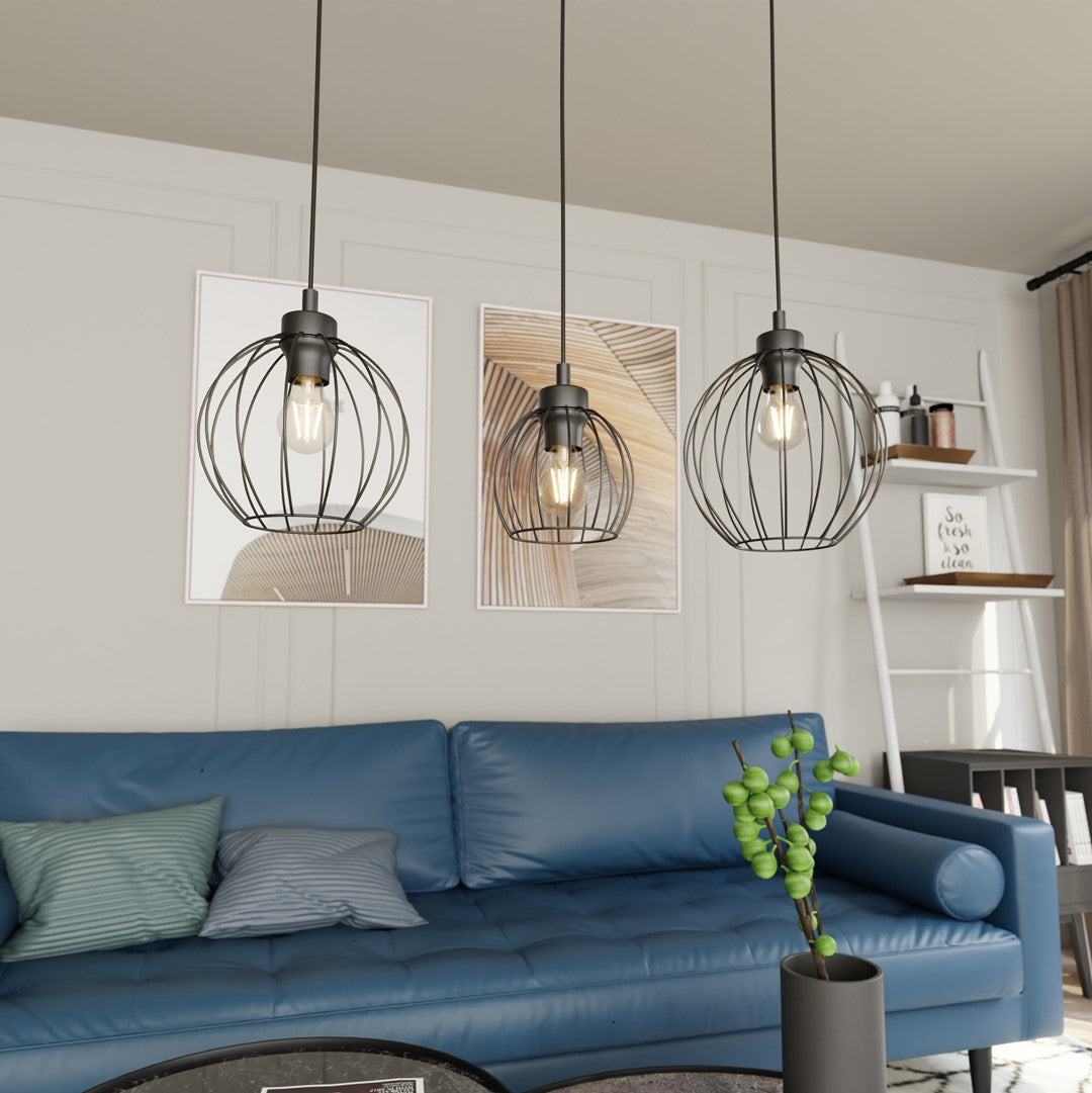 Loftlampe NANDO 3 - Sort - Nordic Unique