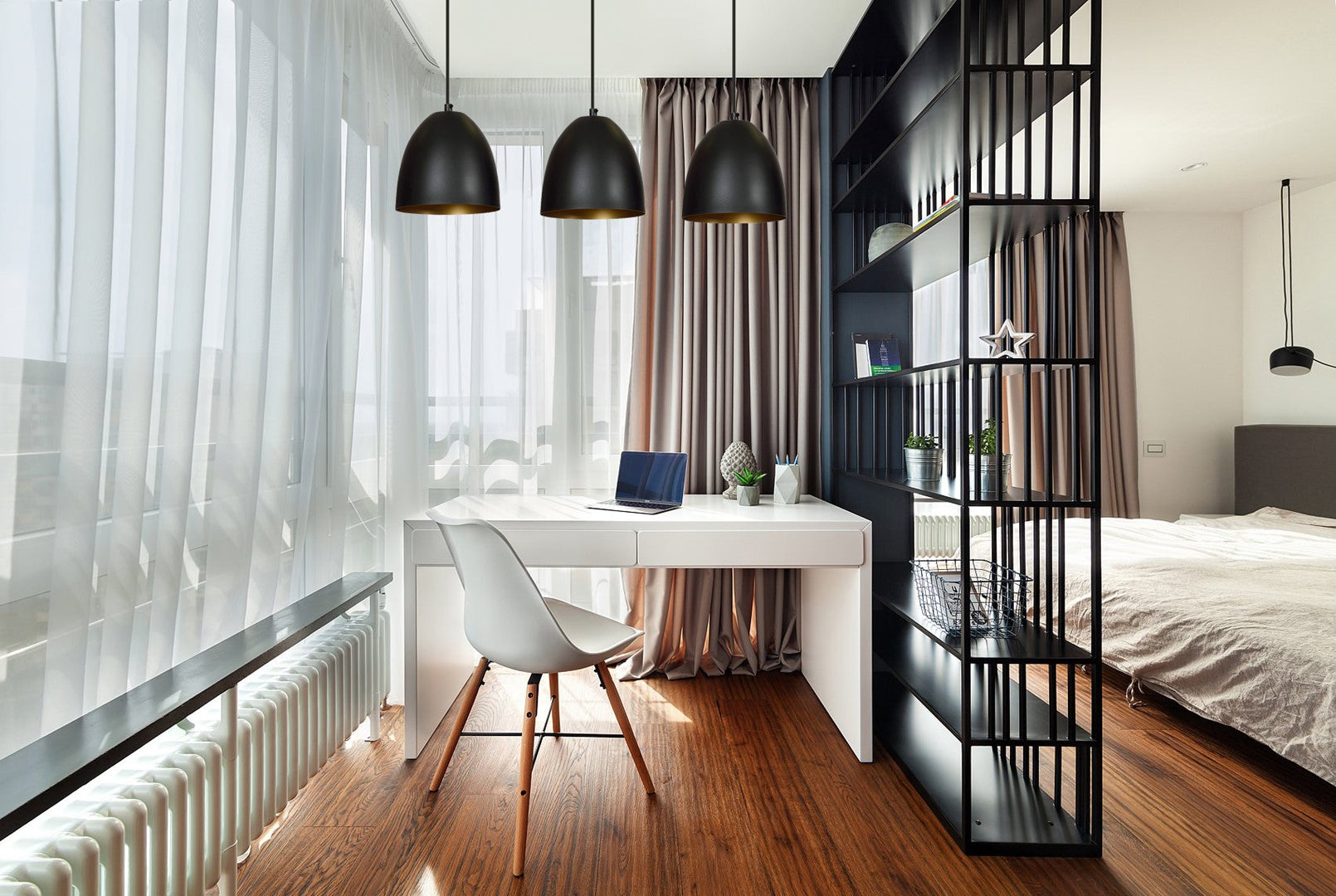 Loftlampe LENOX 3 - Sort / Guld - Nordic Unique