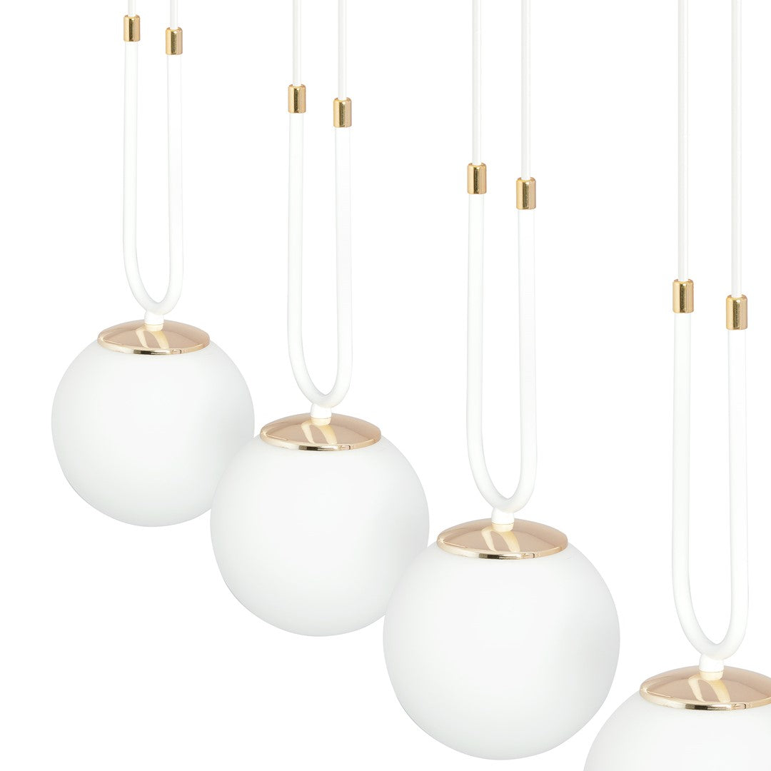 Loftlampe GLAM 3 - Hvid / Guld - Nordic Unique