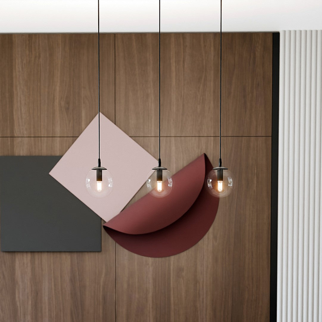 Loftlampe COSMO 3 Gennemsigtig - Sort - Nordic Unique