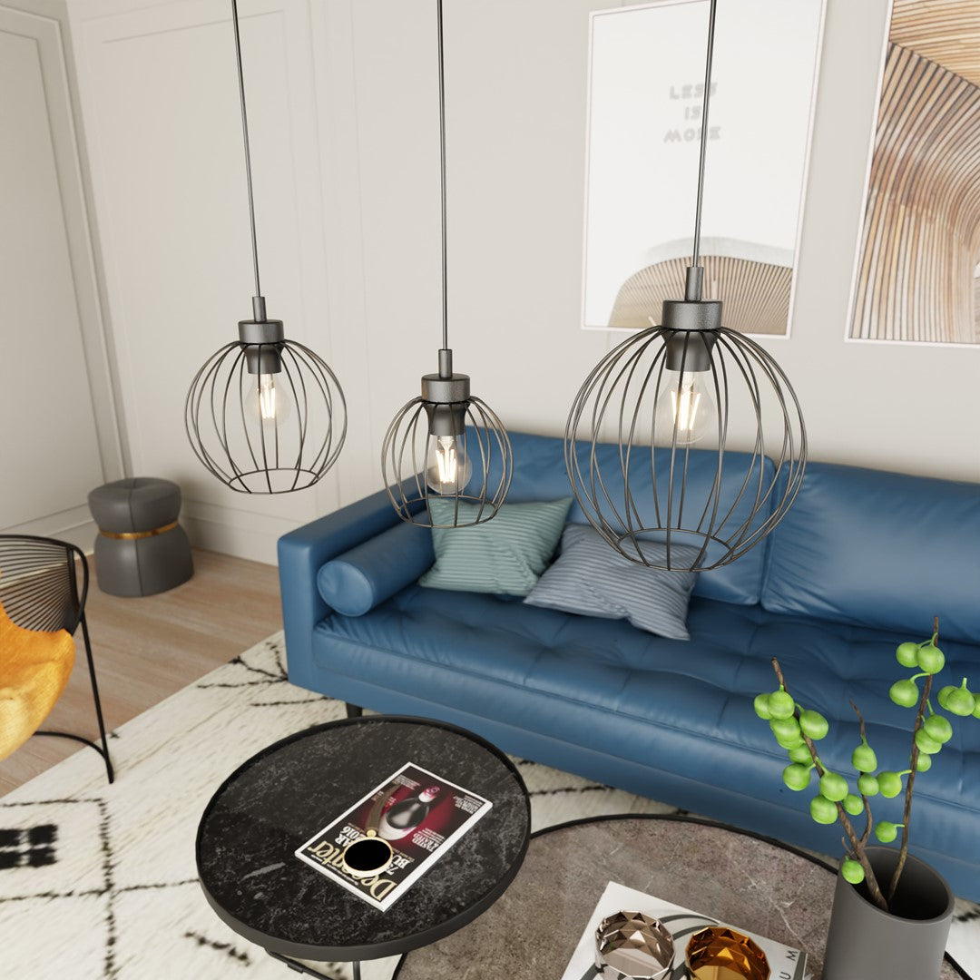 Loftlampe NANDO 3 - Sort - Nordic Unique