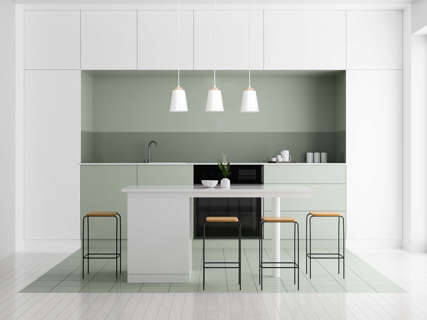 Loftlampe BOLERO 3 - Hvid / Træ - Nordic Unique