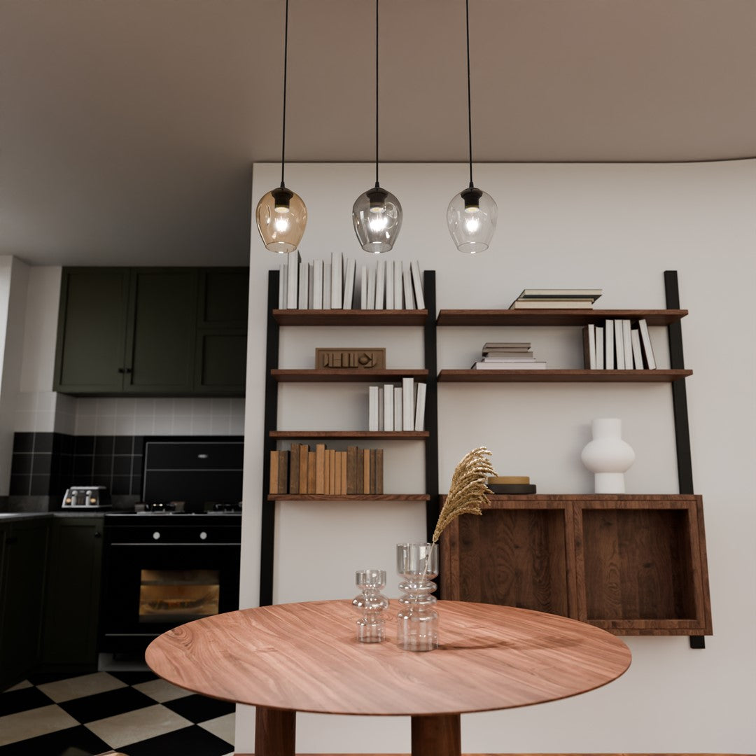 Loftlampe ISTAR 3 - Sort / Rav / Grafit - Nordic Unique