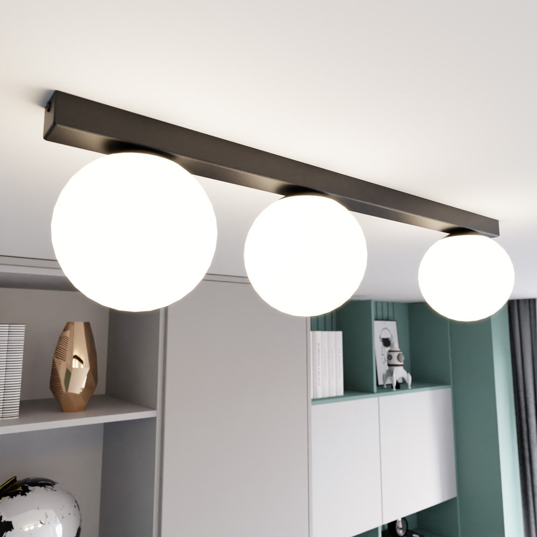 Loftlampe FIT 3 - Sort / Hvid - Nordic Unique