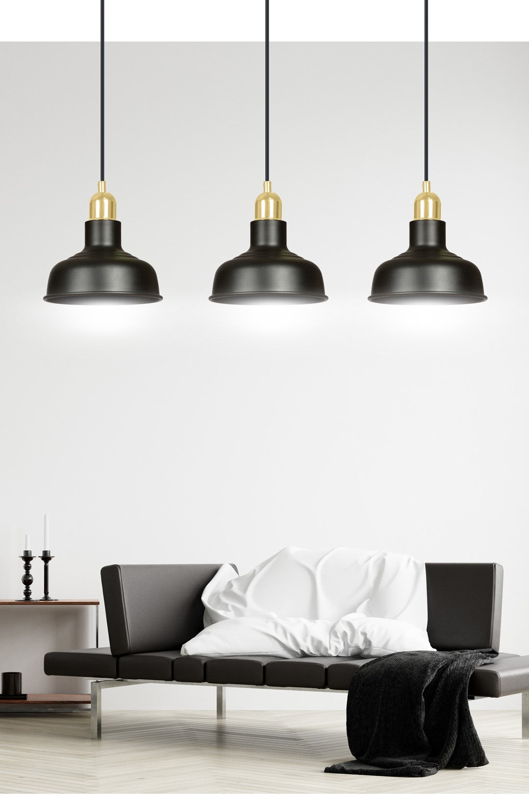 Loftlampe IBOR 3 - Sort / Guld - Nordic Unique