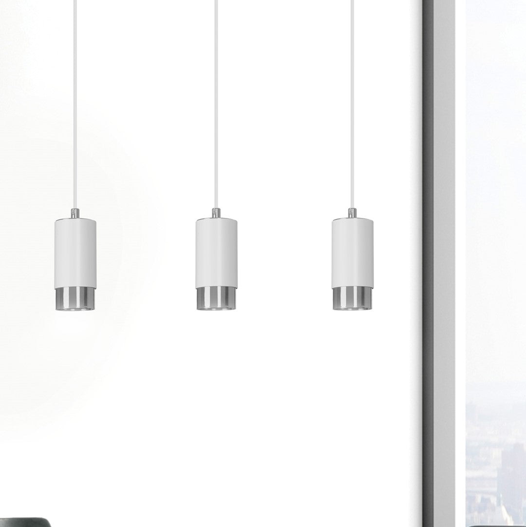 Loftlampe FUMIKO 3 - Hvid / Krom - Nordic Unique