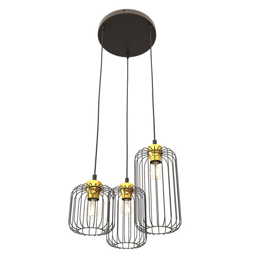 Loftlampe VANDER 3 Premium - Sort / Guld - Nordic Unique