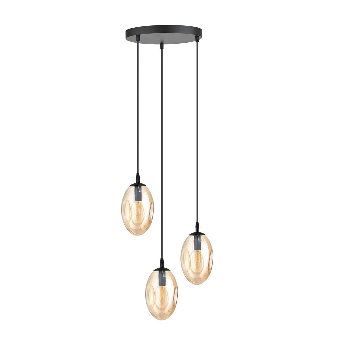 Loftlampe ASTRAL 3 Premium - Sort / Rav - Nordic Unique