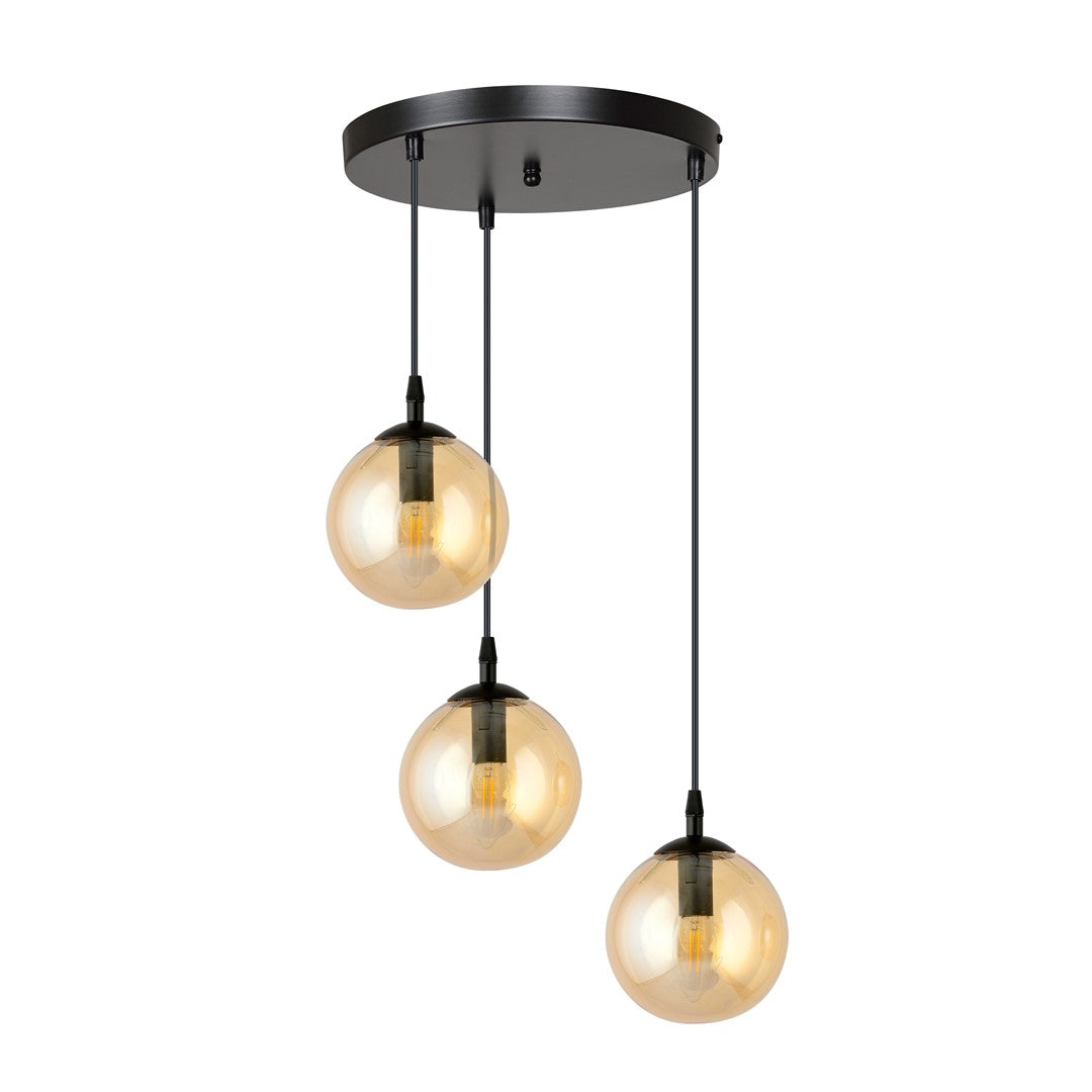 Loftlampe COSMO 3 Premium - Sort / Rav - Nordic Unique