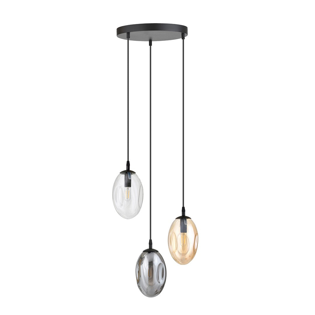Loftlampe ASTRAL 3 Premium - Sort / Grafit / Rav - Nordic Unique