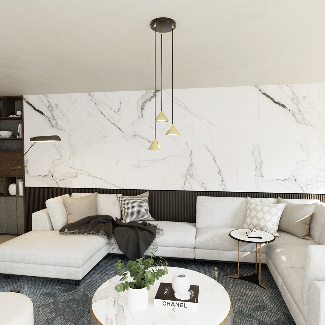 Loftlampe ELIT 3 Premium - Guld / Sort - Nordic Unique