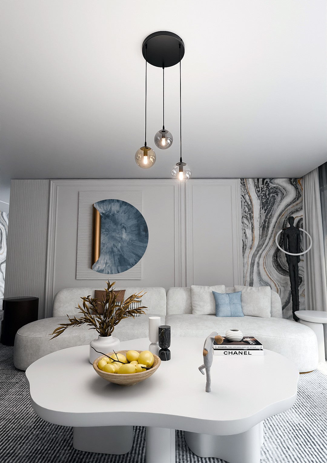 Loftlampe COSMO 3 - Sort / Rav / Grafit - Nordic Unique