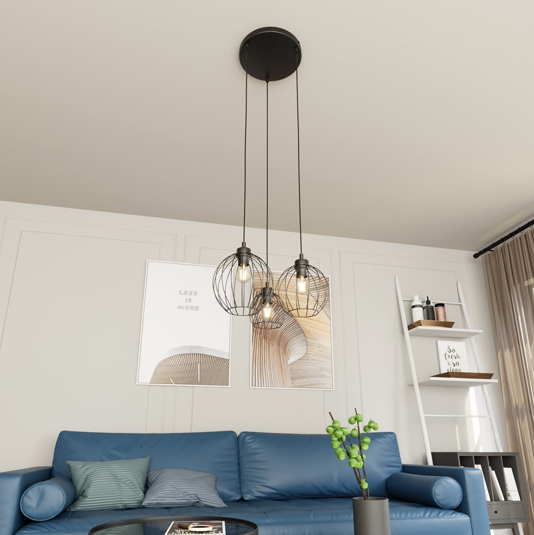 Loftlampe NANDO 3 Premium - Sort - Nordic Unique