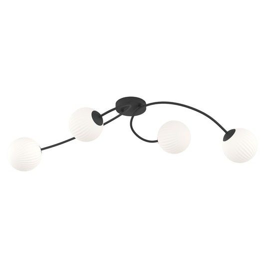 Loftlampe VIBRA 4 - Sort / Hvid - Nordic Unique