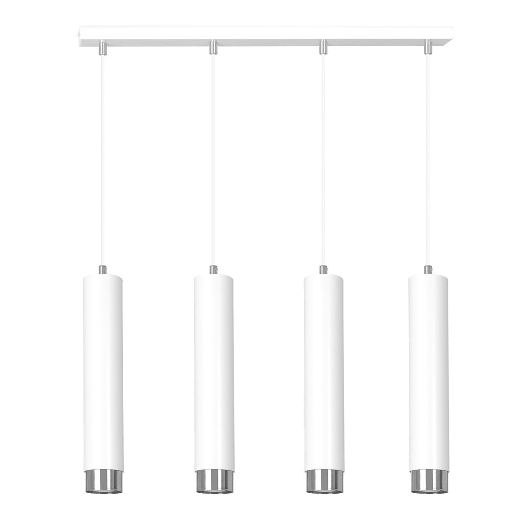 Loftlampe KIBO 4 - Hvid / Krom - Nordic Unique