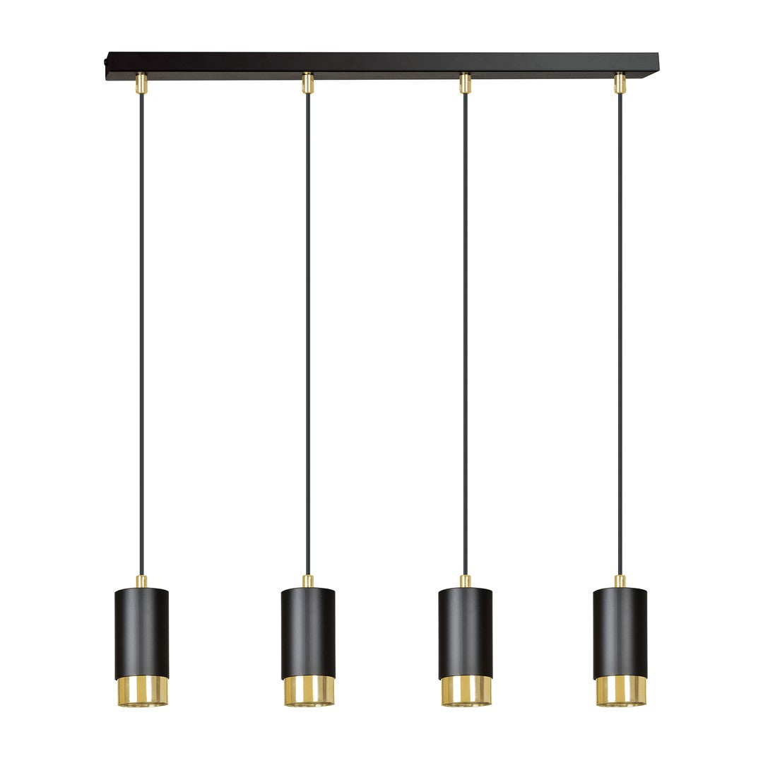 Loftlampe FUMIKO 4 - Sort / Guld - Nordic Unique