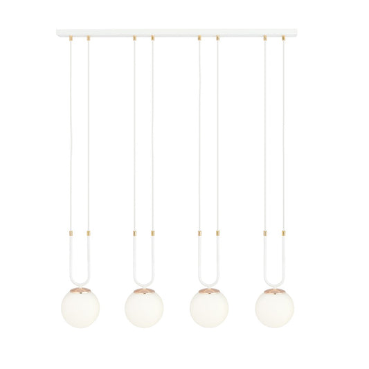 Loftlampe GLAM 4 - Hvid / Guld - Nordic Unique