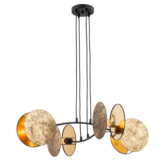 Loftlampe MOTIF 4 - Guld / Sort - Nordic Unique