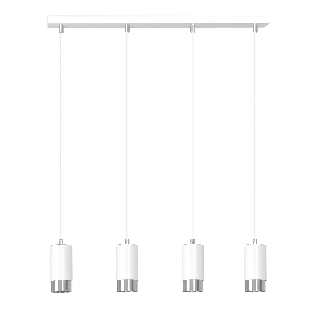 Loftlampe FUMIKO 4 - Hvid / Krom - Nordic Unique