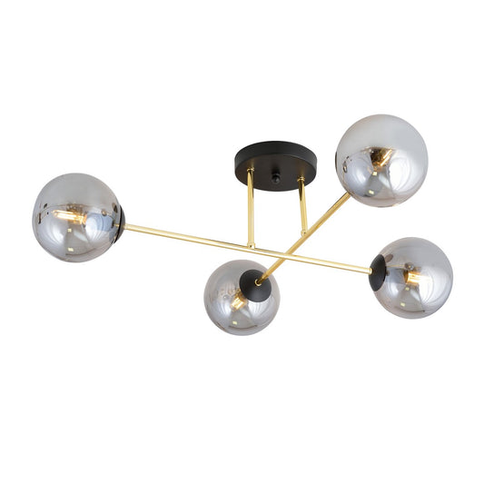 Loftlampe MAGNUM 4 - Sort / Grafit / Guld - Nordic Unique