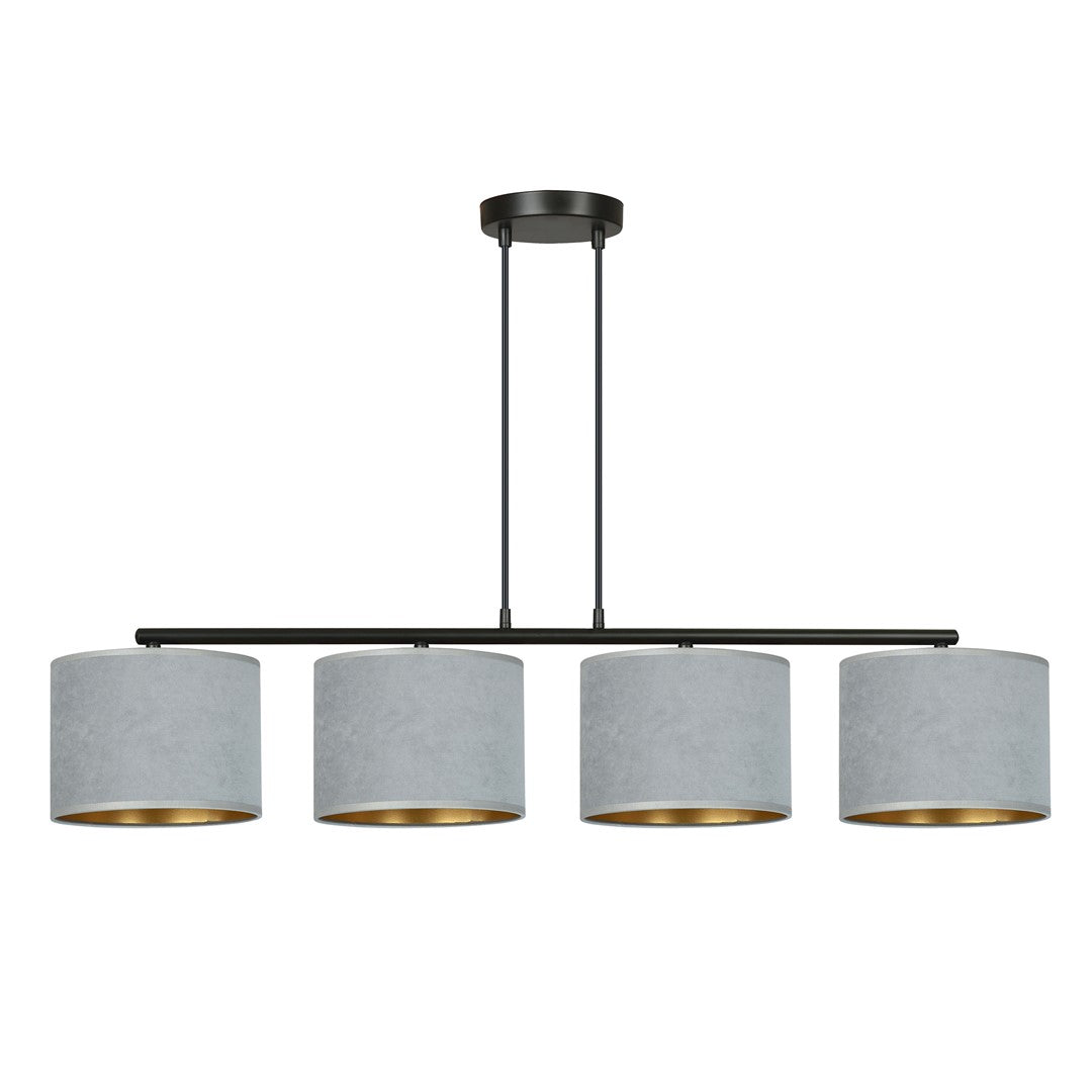 Loftlampe HILDE 4 - Sort / Grå / Guld - Nordic Unique