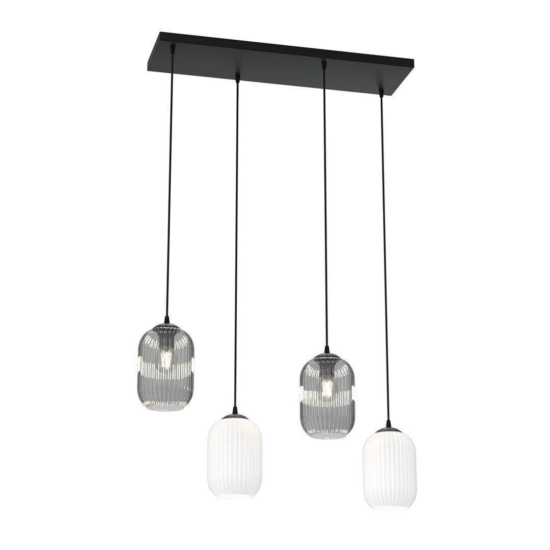 Loftlampe VERDI 4 - Sort / Hvid / Grafit - Nordic Unique
