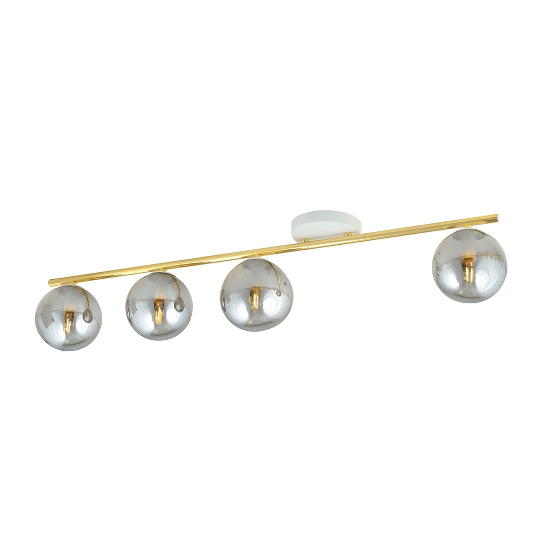 Loftlampe MONZA 4 - Hvid / Guld / Grafit - Nordic Unique