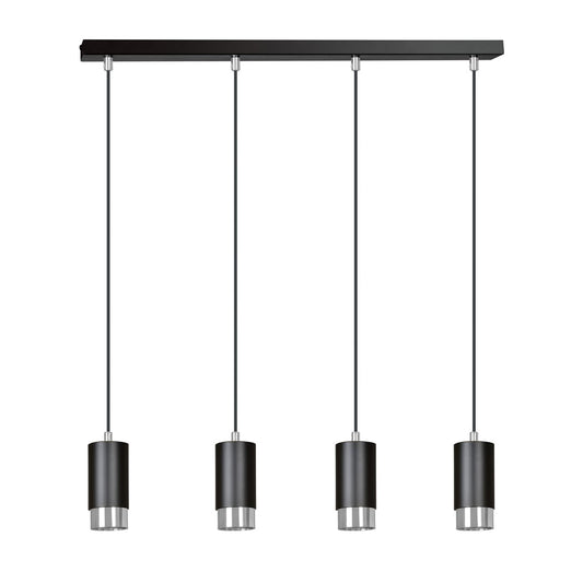 Loftlampe FUMIKO 4 - Sort / Krom - Nordic Unique