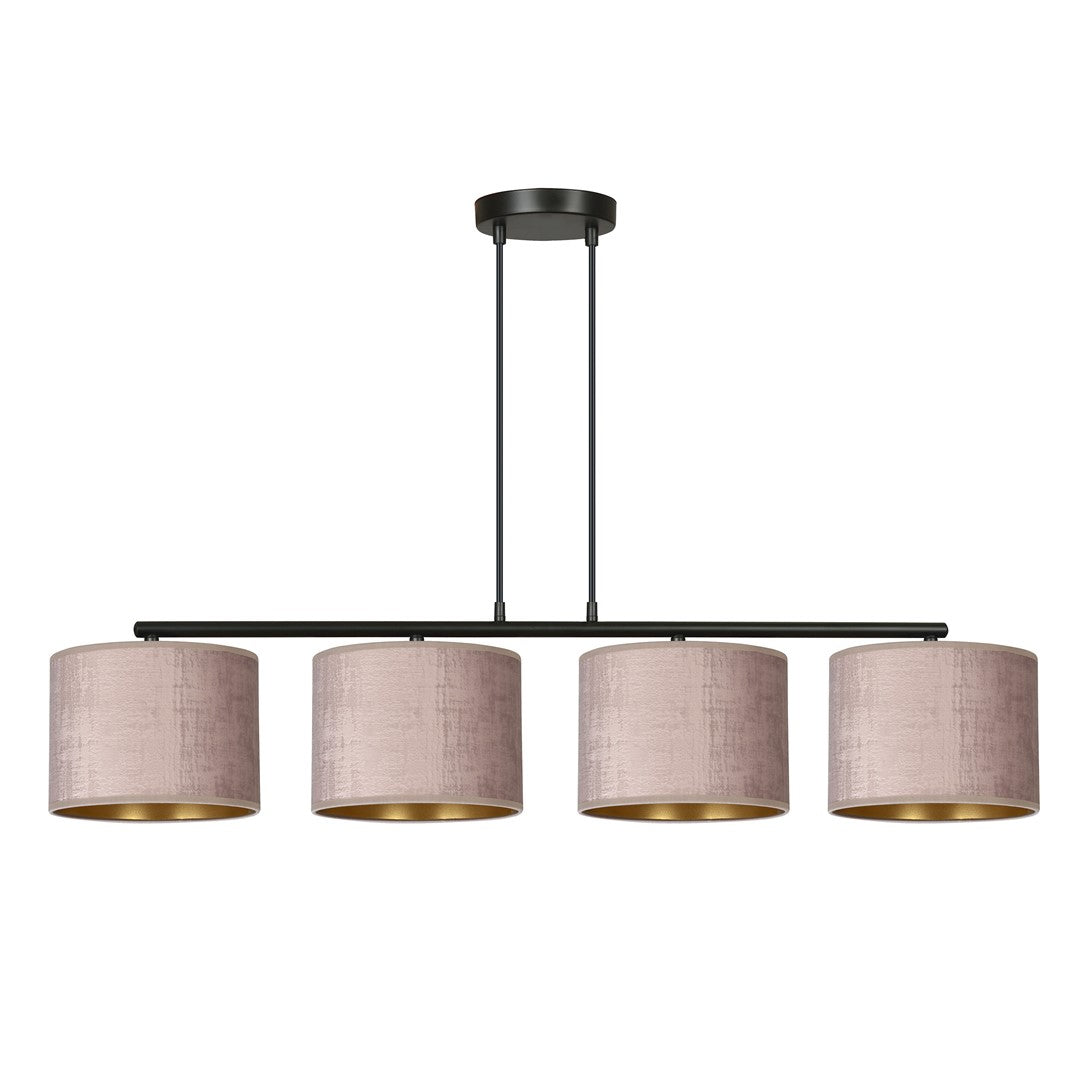 Loftlampe HILDE 4 - Sort / Rose / Guld - Nordic Unique