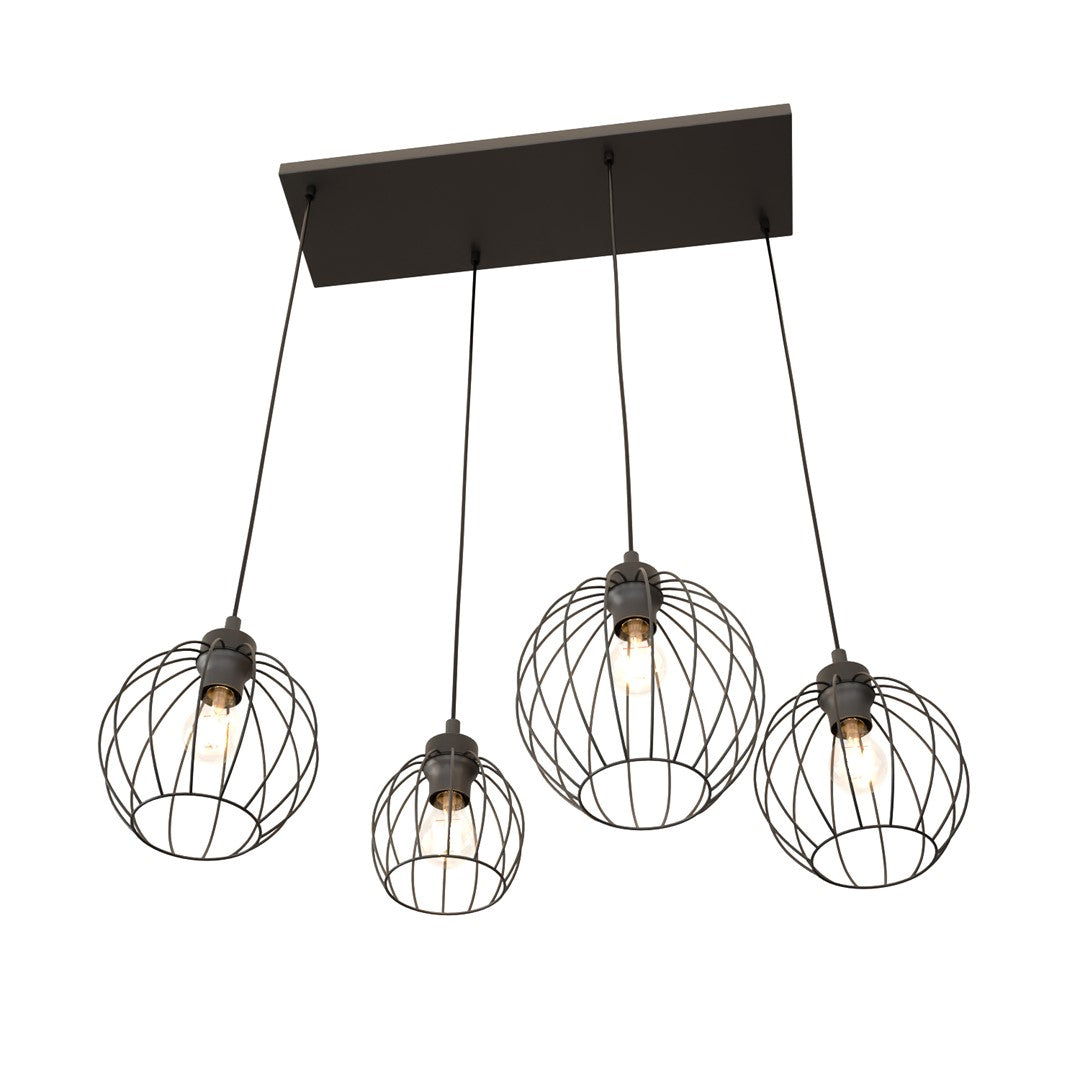 Loftlampe NANDO 4 - Sort - Nordic Unique