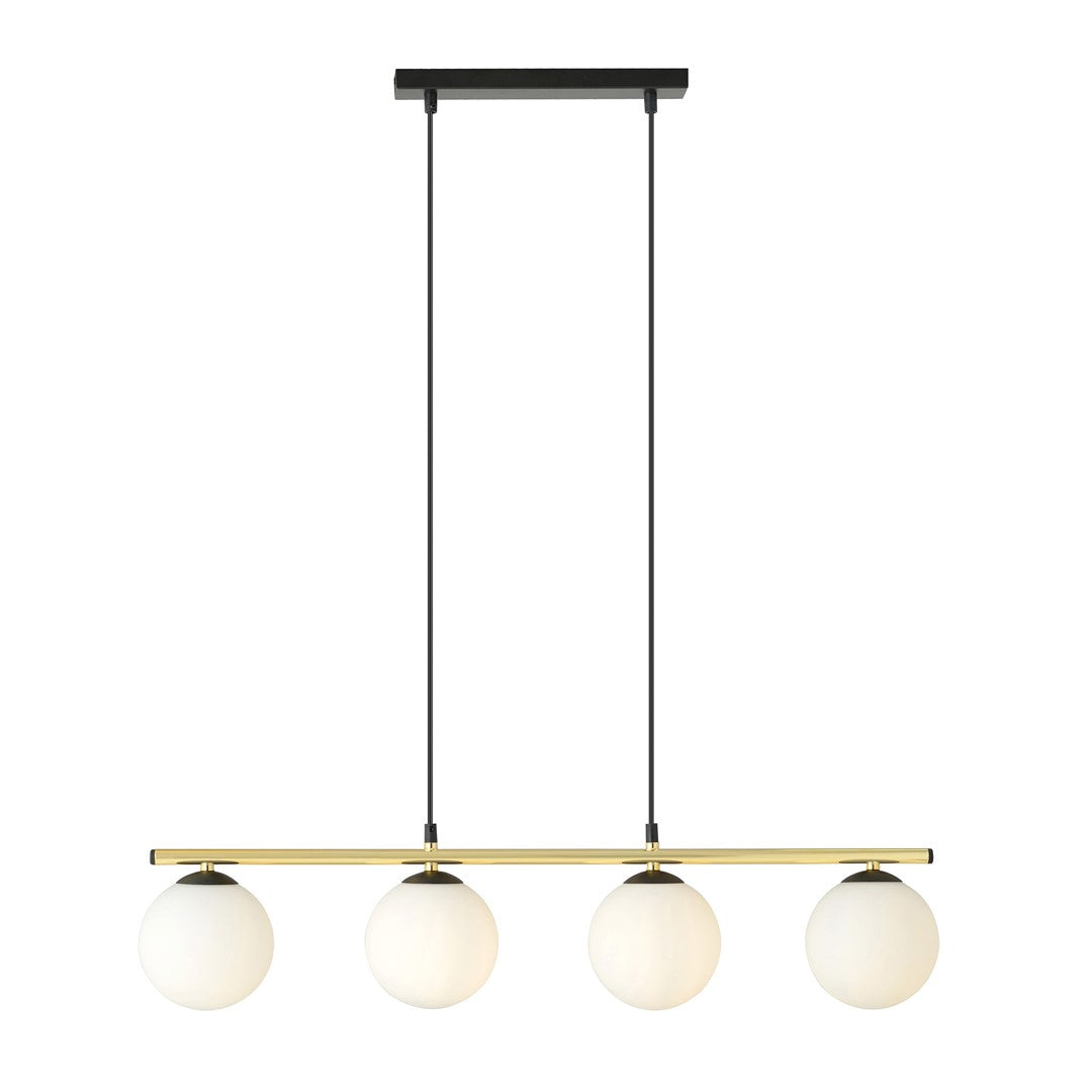 Loftlampe ALORA 4 - Sort / Guld / Hvid - Nordic Unique