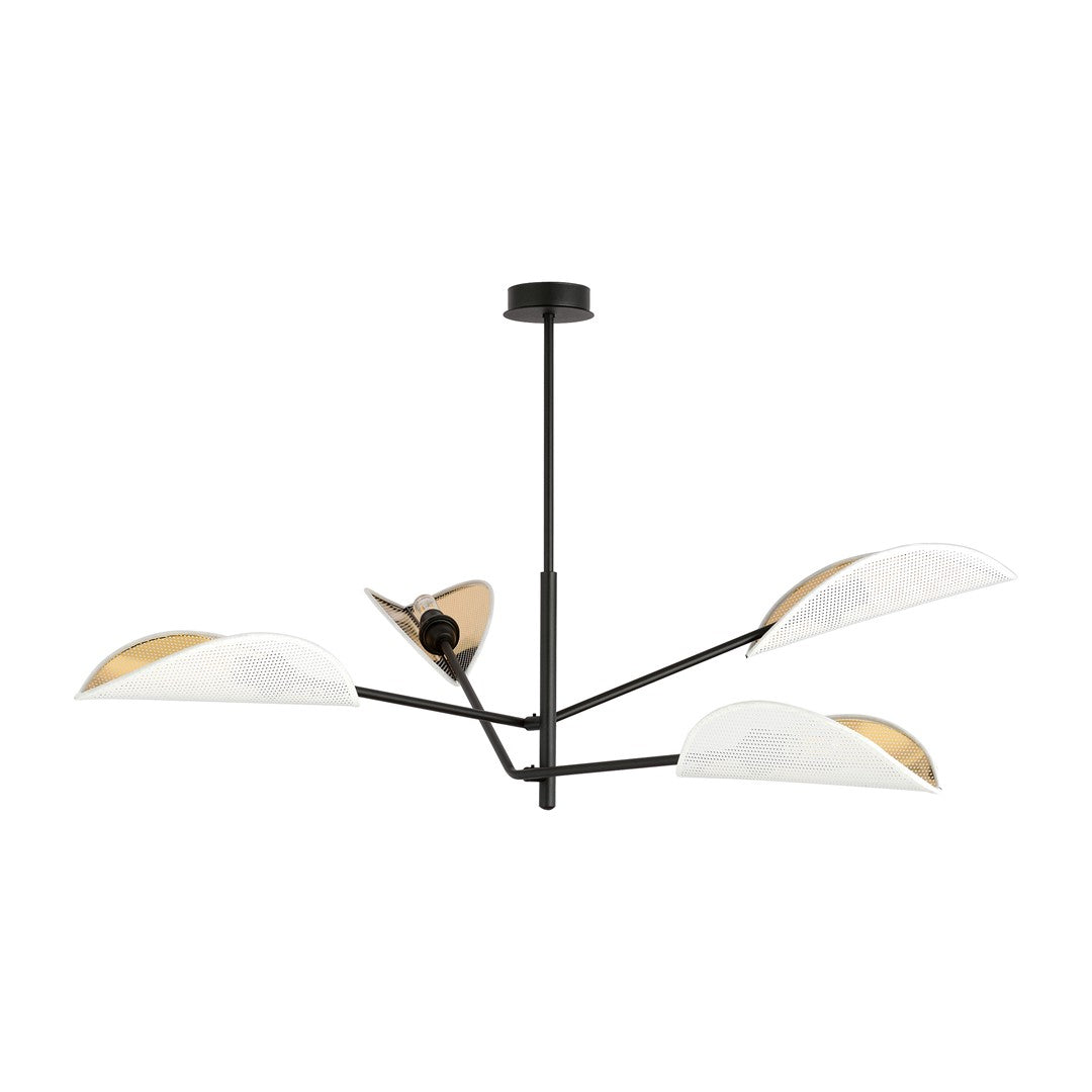 Loftlampe VENE 4 - Sort / Hvid / Guld - Nordic Unique