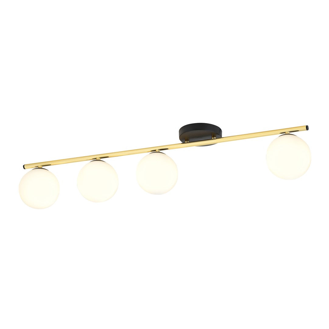 Loftlampe MONZA 4 - Sort / Guld - Nordic Unique