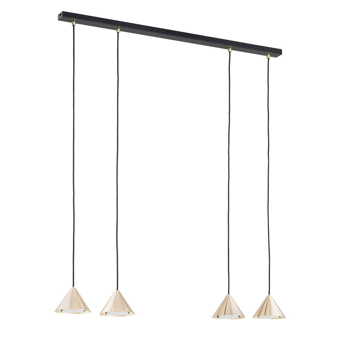Loftlampe ELIT 4 - Sort / Guld - Nordic Unique