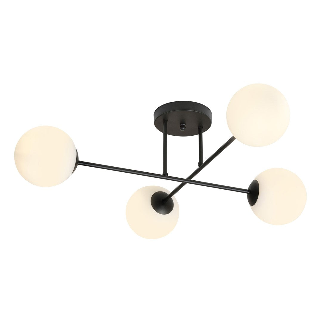 Loftlampe ROMA 4 - Sort / Hvid - Nordic Unique