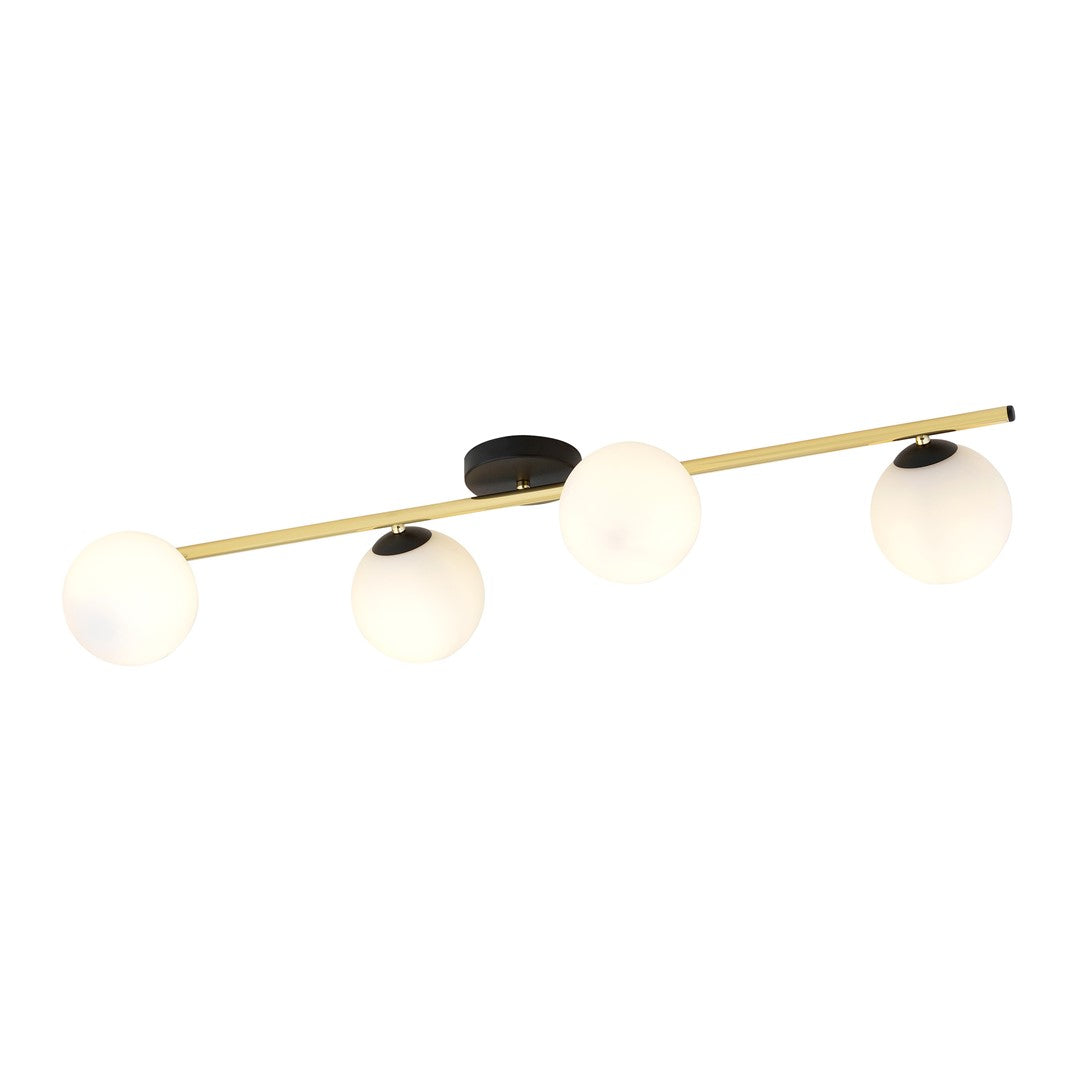 Loftlampe SPLENDI 4 - Sort / Guld / Hvid - Nordic Unique