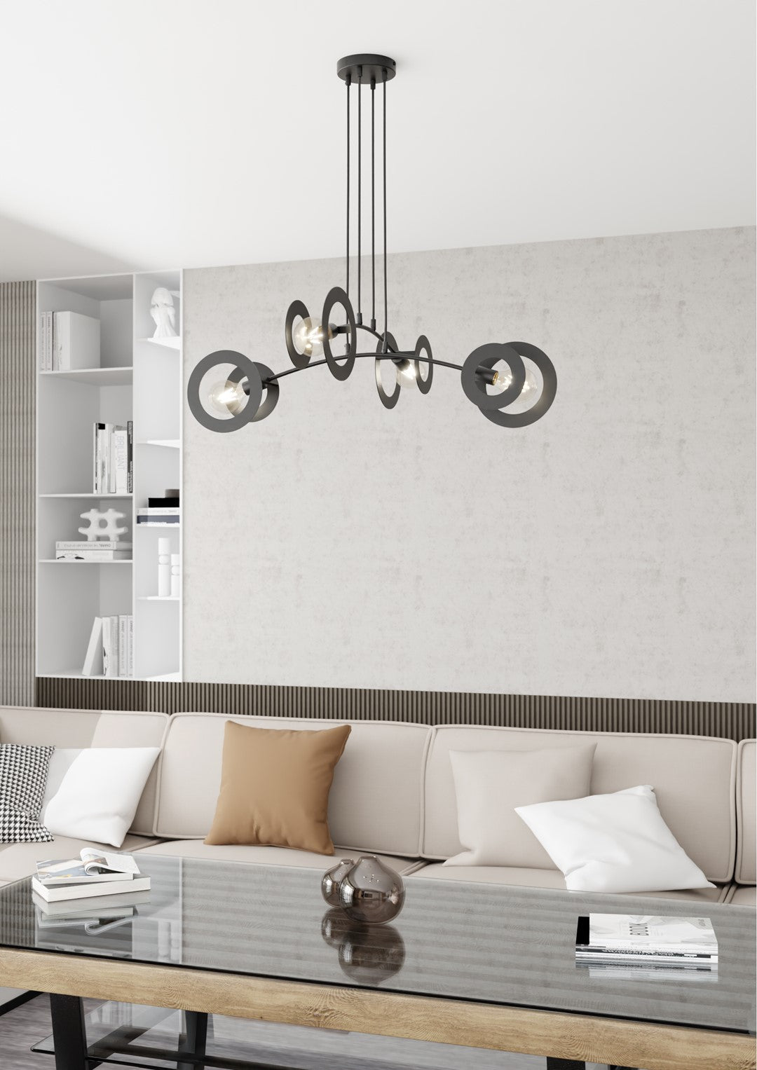 Loftlampe EUFORIA 4 - Sort - Nordic Unique